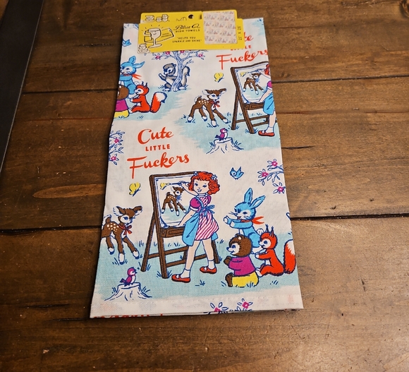 Anthropologie Other - NWT CUTE AS EFFers Dish Towels